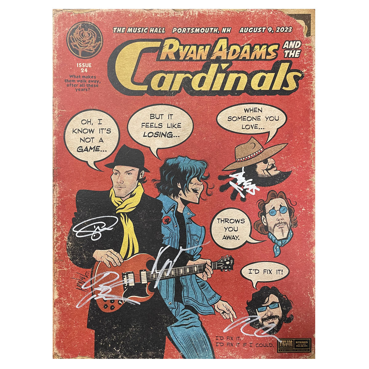 Ryan Adams And The Cardinals Signed Posters