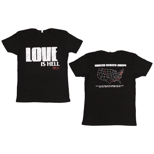 Love Is Hell 2024 Tour T-shirt (2XL only)